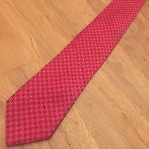 Pronto Uomo 100% Silk/Blue Mens Geometric Tie